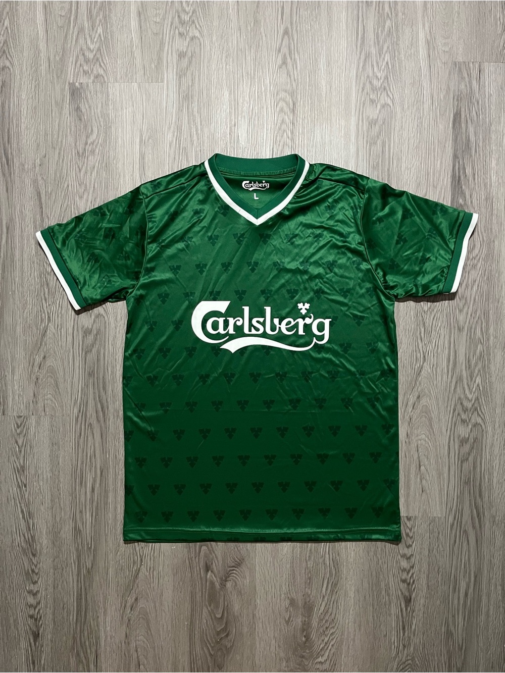 Vintage Carlsberg beer promo soccer jersey cheers to football men’s large ￼